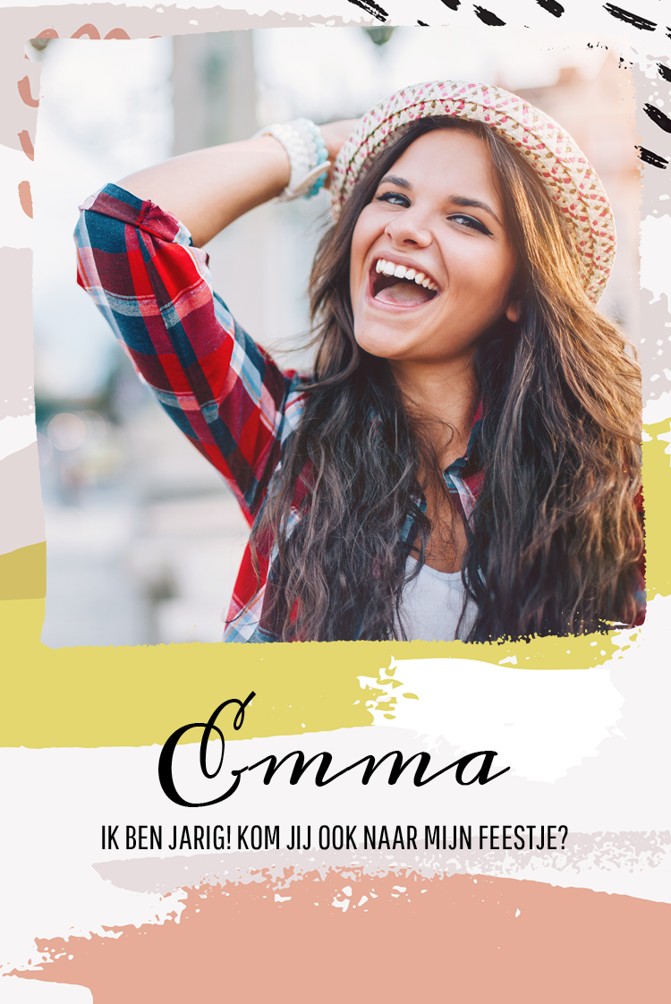 Uitnodigingen — Geschilderde patronen