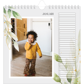 Fotokalender Vierkant — Bloemen splash