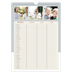 A3 Familieplanners — Aardse tonen - gezinsplanner 3 personen [Januari]