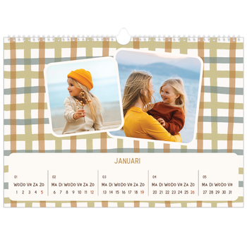 Fotokalender A3 — Retro patronen