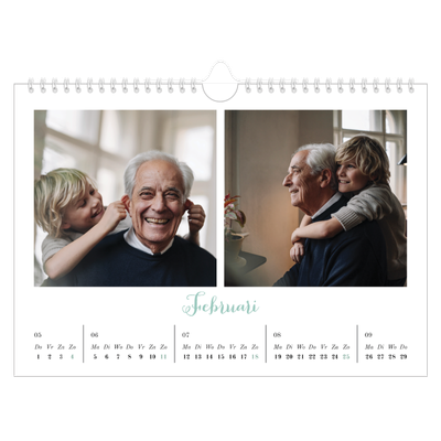 Fotokalender A4 — Hallo wereld [Februari]