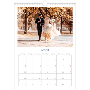 Fotokalender A3 — Kobalt klassieker