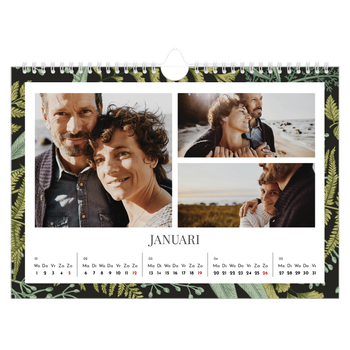 Fotokalender A4 — Gebloemd behang