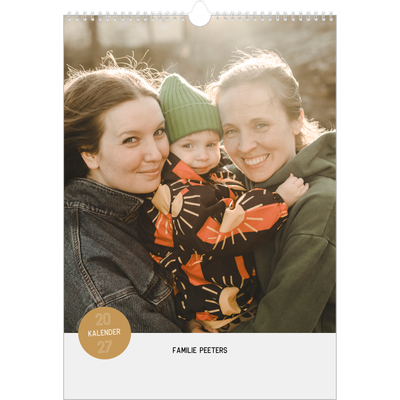 A3 Jaarkalender — Fotosticker [omslag]