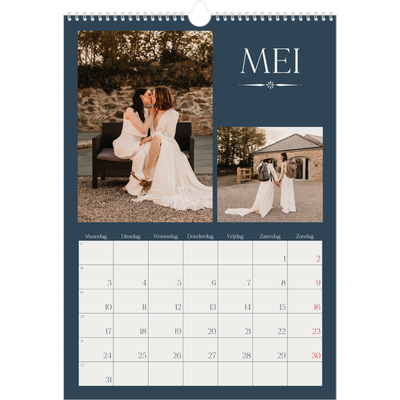 A3 Jaarkalender — Leisteen & schreef [Mei]