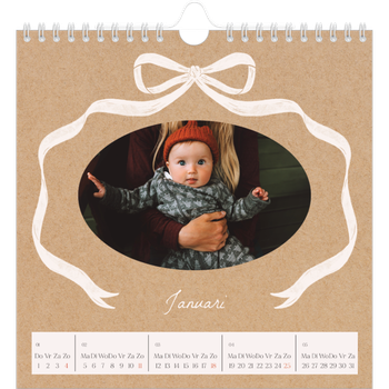 Fotokalender Vierkant — Kraft en strik