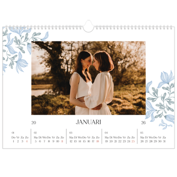 Fotokalender A3 — Elegant bloemig