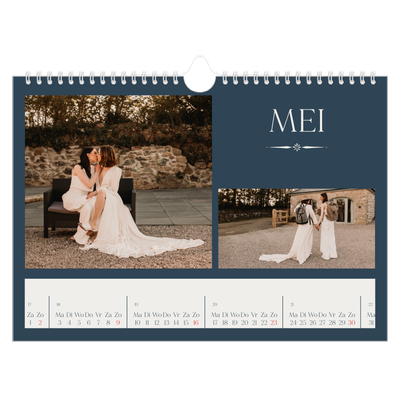 Fotokalender A4 — Leisteen & schreef [Mei]