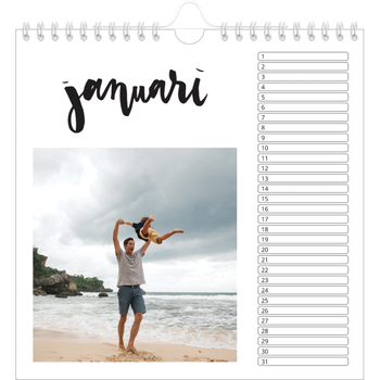 Fotokalender Vierkant — Handgeschreven letters
