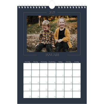 Fotokalender A4 — Pruisisch blauw