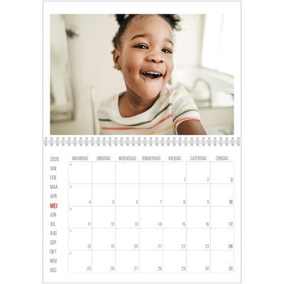 Fotokalender A4 Dubbel (30 x 40 cm) — Rode highlights [omslag]