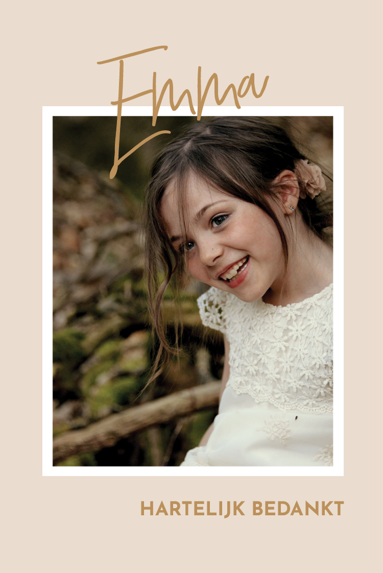 Bedankkaarten — Pastelkleurige achtergrond