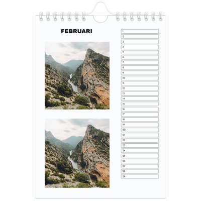 Fotokalender A5 — Eenvoudige foto [Februari]