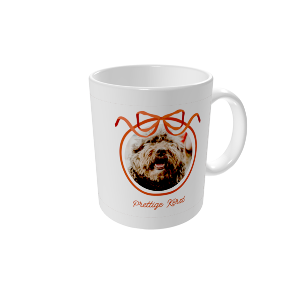 Mok bedrukken — Kerstbal en strik