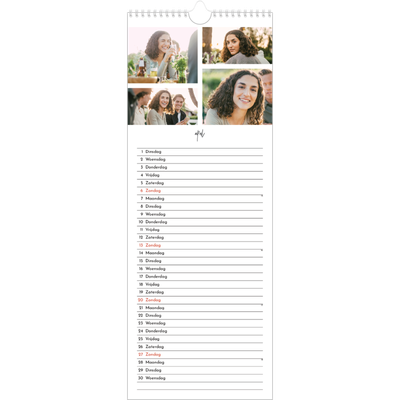 Smalle kalender  — Foto arrangement [April]