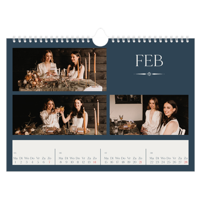 Fotokalender A4 — Leisteen & schreef [Februari]