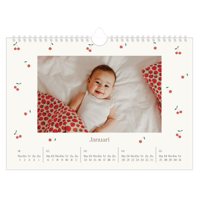 Fotokalender A4 — Kersen gelukzaligheid [Januari]