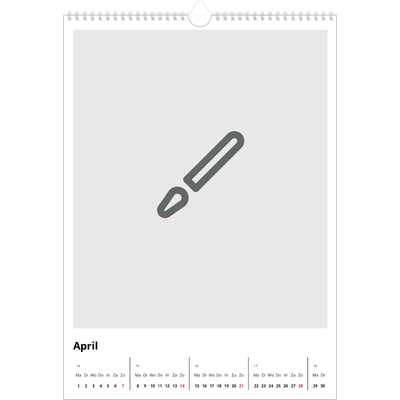 A3 Jaarkalender — Ontwerp je eigen fotoproduct [April]