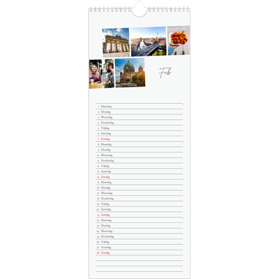 Smalle kalender  — City trip [Februari]