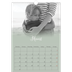 A3 Jaarkalender — Zachtgroen kleurverloop [Maart]