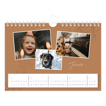 Fotokalender A5 — Warme aardetinten