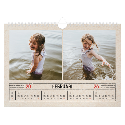 Fotokalender A4 — Stempel effect [Februari]