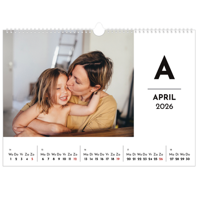Fotokalender A3 — Schijnwerper effect [April]
