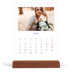 Bureaukalender met houten standaard  — Kobalt klassieker [April]
