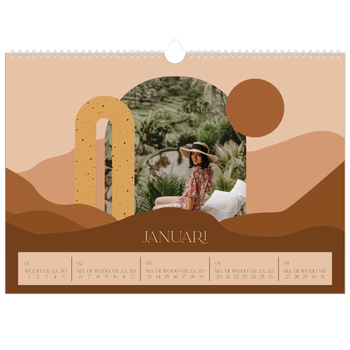 Fotokalender A3 — Neutrale bergen