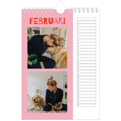 Fotokalender A5 — Vrolijk & kleurrijk [Februari]