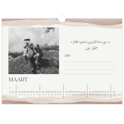 Fotokalender A3 — Welzijn quotes [Maart]