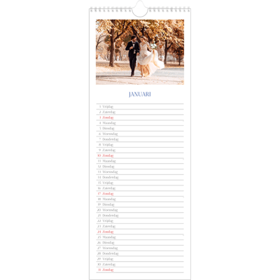 Smalle kalender  — Kobalt klassieker [Januari]