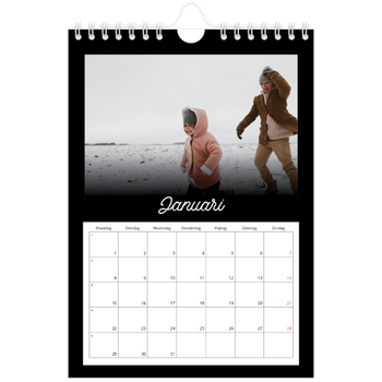 Fotokalender A5 — Zwart