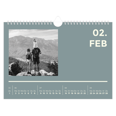 Fotokalender A4 — Modern en gedurft [Februari]