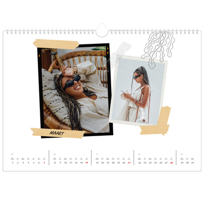 Fotokalender A3 — Plakboek flair [Maart]