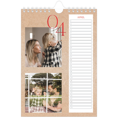 Fotokalender A5 — Rode stippen [April]