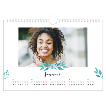 Fotokalender A4 — Bloemen illustraties