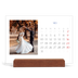 Bureaukalender met houten standaard  — Kobalt klassieker [omslag]