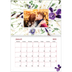 Fotokalender A4 Dubbel (30 x 40 cm) — Kleurrijke bloemenachtergrond [Januari]