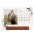 Bureaukalender met houten standaard  — Inkt & klimop [Januari]
