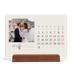 Bureaukalender met houten standaard  — Initialen in bloei [omslag]