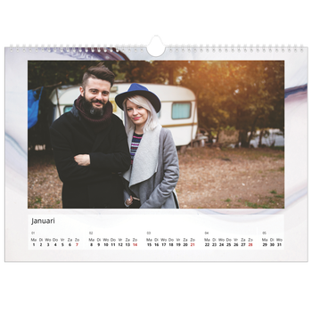 Fotokalender A3 — Inktvlekkenpatroon