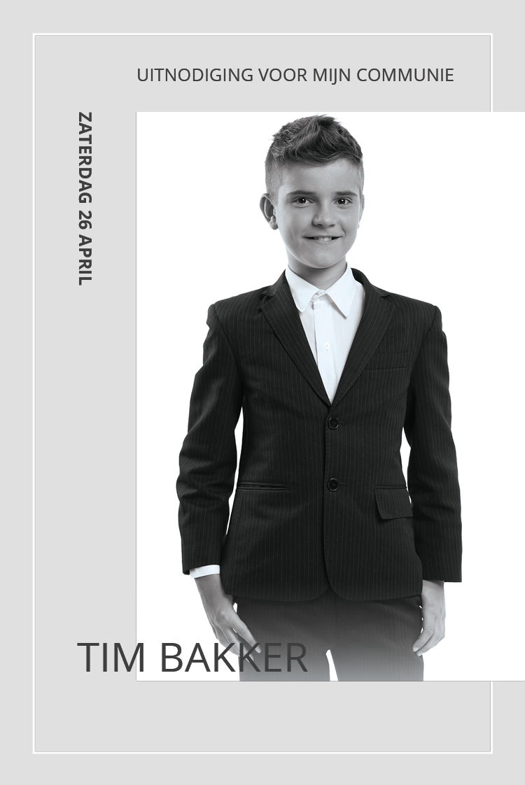 Uitnodigingen — Elegant grijs