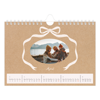 Fotokalender A5 — Kraft en strik [April]