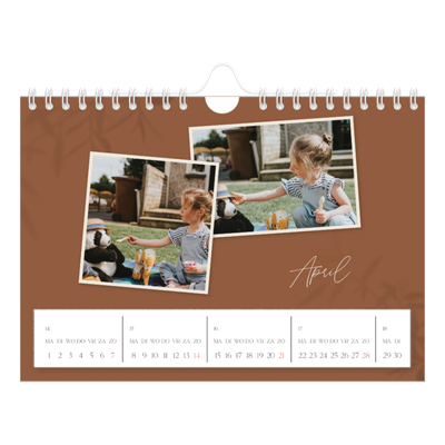 Fotokalender A5 — Warme aardetinten [April]
