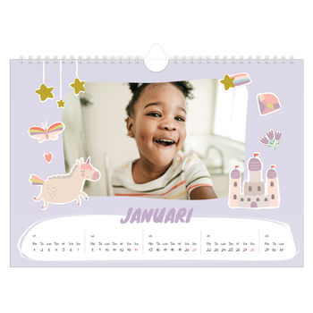 Fotokalender A4 — Regenboog eenhoorn