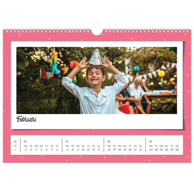 Fotokalender A3 — Snapshots in felle kleuren [Februari]