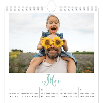 Jaarkalenders vierkant — Hallo wereld [Mei]