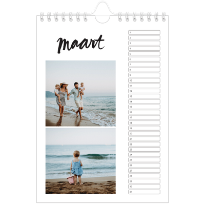 Fotokalender A5 — Handgeschreven letters [Maart]