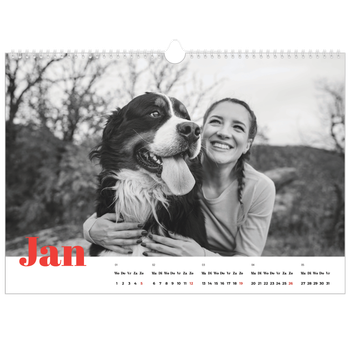 Fotokalender A3 — Een dikgedrukt jaar
